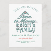 キュート日付を保存 案内ポストカード (正面)