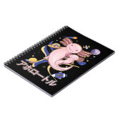 キュート日本のアソロトルファミリー銀河系アニメ ノートブック (左側)