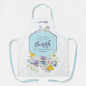 キュート春パステルフローラパーソナライズされた聖なる書物、 経典 エプロン (正面)