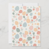 キュート春ブンニースイースターエッグ狩り 招待状 (裏面)