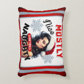 キュート時々いけなレトロクリスマスピンナップ アクセントクッション (正面(垂直))