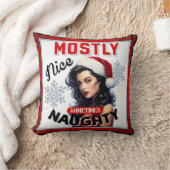 キュート時々いけなレトロクリスマスピンナップ クッション (ブランケット)