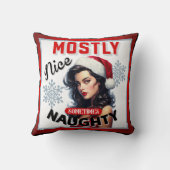 キュート時々いけなレトロクリスマスピンナップ クッション (裏面)