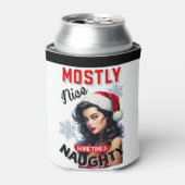 キュート時々いけなレトロクリスマスピンナップ 缶クーラー (缶正面)