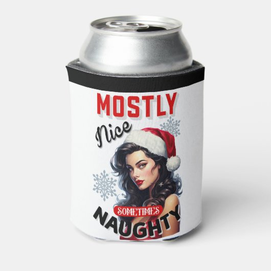 キュート時々いけなレトロクリスマスピンナップ 缶クーラー (缶裏面)