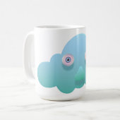 キュート曇りクラシックマグ コーヒーマグカップ (正面左)