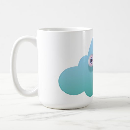 キュート曇りクラシックマグ コーヒーマグカップ (左)