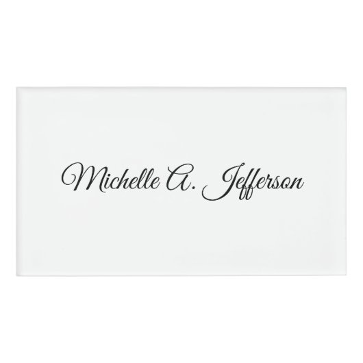 キュート書道クリエイティブトレンディー名前をカスタムする 名札 (正面)