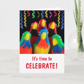 キュート最後のケモおめでとう カード (正面)