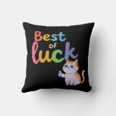 キュート最高のな運運：おもしろいを広げて猫グッド クッション (裏面)