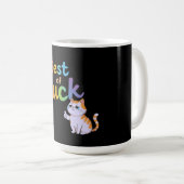 キュート最高のな運運:おもしろいを広げて猫グッド コーヒーマグカップ (正面右)