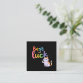 キュート最高のな運運：おもしろいを広げて猫グッド スクエア名刺 (スタンド正面)