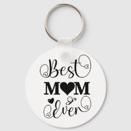 キュート最高のマ・エバー・タイポグラフィ・スクリプト キーホルダー