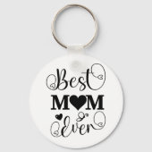 キュート最高のマ・エバー・タイポグラフィ・スクリプト キーホルダー (裏面)