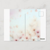 キュート来ストーク近日発表招待状 ポストカード (裏面)