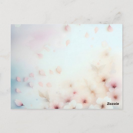 キュート来ストーク近日発表招待状 ポストカード (裏面)