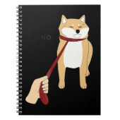 キュート柴犬ノペ – ドージミーム ノートブック (正面)