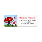 キュート格言ホーム差出人住所 ラベル (正面)