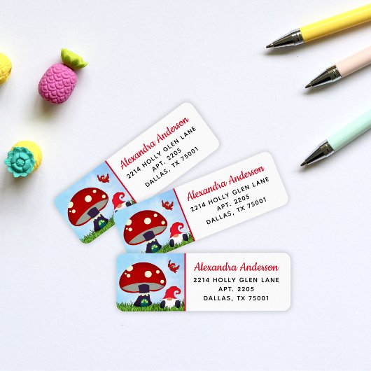 キュート格言ホーム差出人住所 ラベル