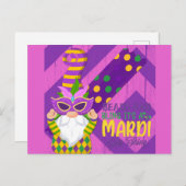 キュート格言マルディグラビーズ きらきら光る ポストカード (正面/裏面)