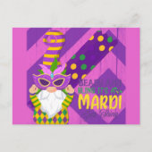 キュート格言マルディグラビーズ きらきら光る ポストカード (正面)