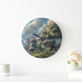 キュート格言,キノコの家 ラージ壁時計 (ホーム)