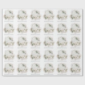 キュート極熊のパターン名メリークリスマス ラッピングペーパー (フラット)