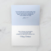 キュート極熊の神のギフトクリスチャン・クリスマス シーズンカード (内部)