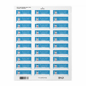 キュート極熊クリスマスリターンのメーリングラベル ラベル (フルシート)