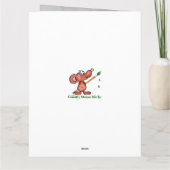 キュート武術アーツラクーンカスタム誕生日 カード (裏面)