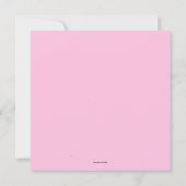 キュート気のあるそぶりをしたブラリンジェリーブライダルシャワー招待 招待状 (裏面)