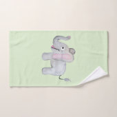 キュート水ユニセックス彩象サファリベビー/チャイルド バスタオルセット (ハンドタオル)