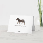 キュート水玉模様ゼブラ カード (裏面)