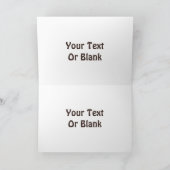 キュート水玉模様ゼブラ カード (内部)