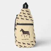 キュート水玉模様ゼブラ スリングバッグ (正面)