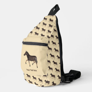 キュート水玉模様ゼブラ スリングバッグ