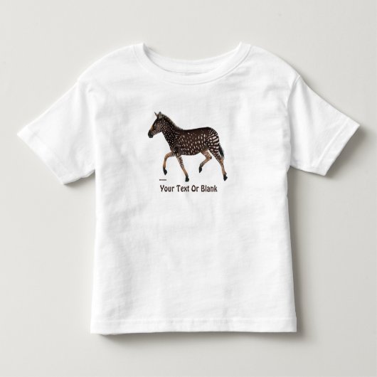 キュート水玉模様ゼブラ トドラーTシャツ (正面)