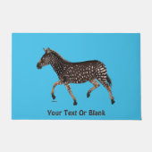 キュート水玉模様ゼブラ ドアマット (正面)