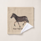 キュート水玉模様ゼブラ バスタオルセット (ウォッシュタオル)