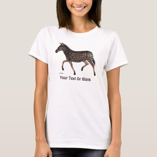 キュート水玉模様ゼブラ Tシャツ (正面)