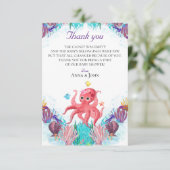 キュート海シータコカラフルベビーFAWN サンキューカード (スタンド正面)