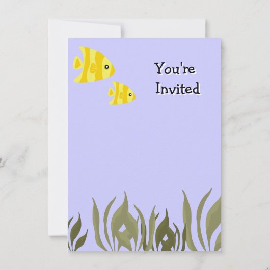 キュート海シータートルベビーシャワー招待状4.5 x 6.5 招待状 (裏面)