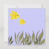 キュート海シータートル誕生日パーティー招待状 招待状 (裏面)