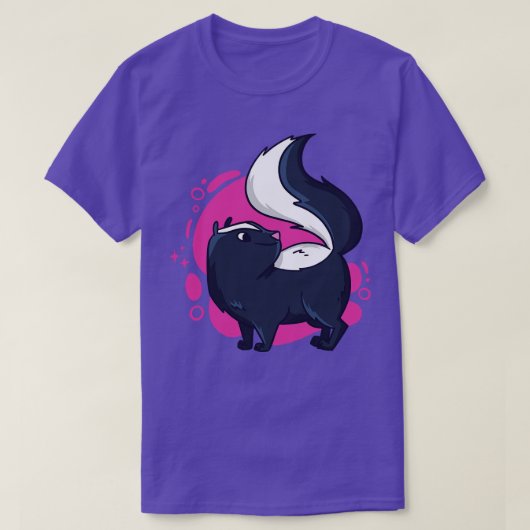 キュート漫画スカンク Tシャツ (デザイン正面)