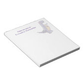 キュート灰色ティラノサウルスレックス恐竜トイメモ帳 ノートパッド (アングル)