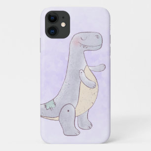 キュート灰色ティラノサウルスレックス玩具 iPhone 11 ケース