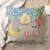 キュート熱帯格言オンビーチルアウ（ハワイ式宴会）パーティー クッション (ブランケット)