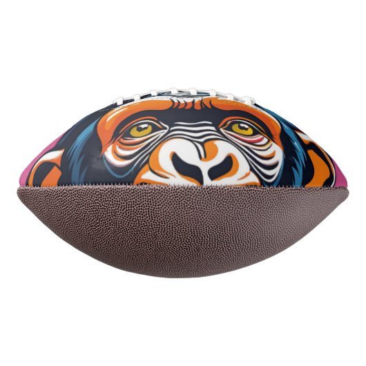 キュート熱狂するチおもしろいンパンジー アメリカンフットボール (回転270)