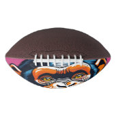 キュート熱狂するチおもしろいンパンジー アメリカンフットボール (正面)