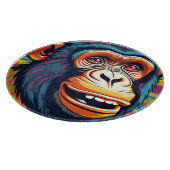 キュート熱狂するチおもしろいンパンジー カッティングボード (角)